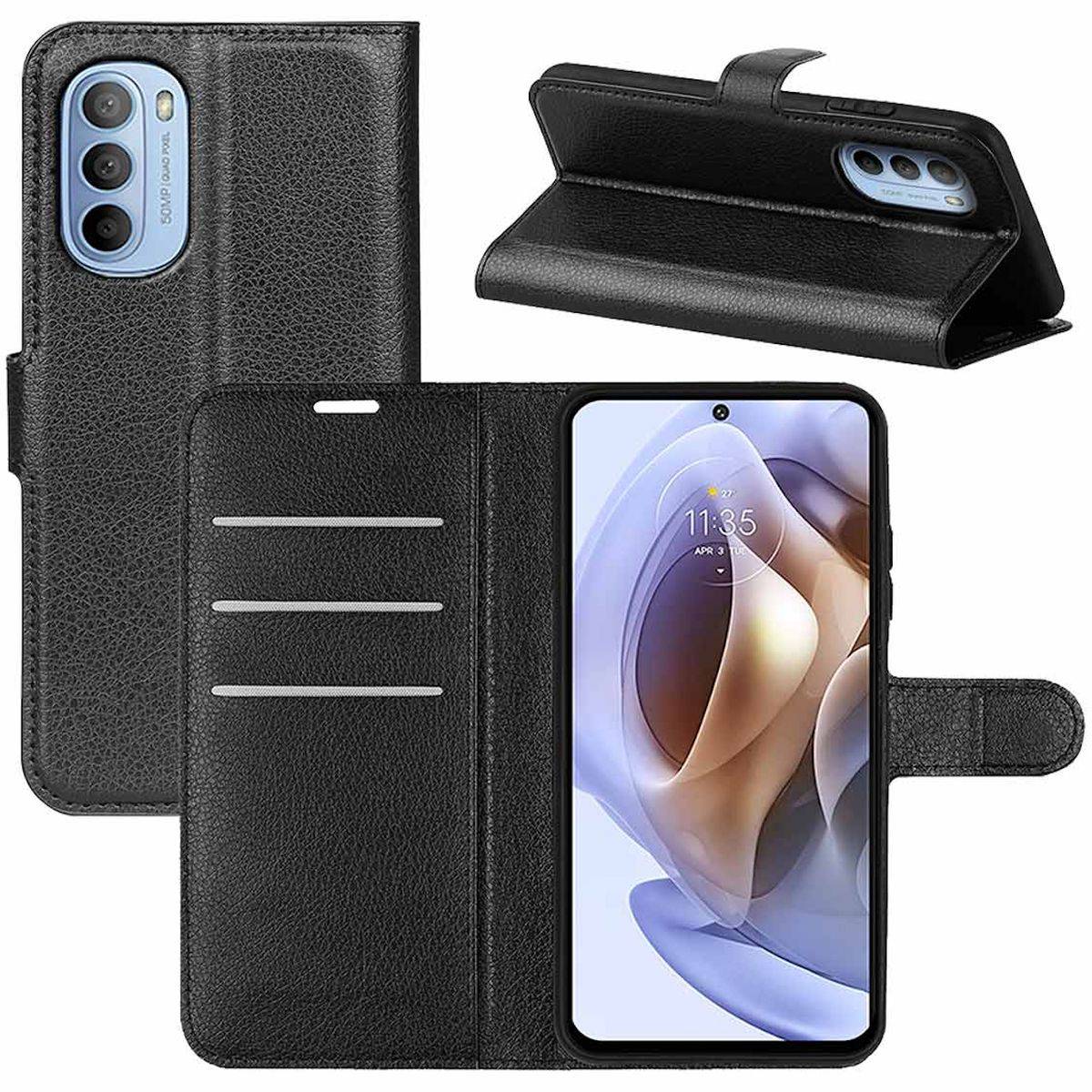 Für Motorola Moto G31 / G41 Handy Tasche Wallet Premium Schutz Hülle Case Cover Etuis Neu Zubehör Schwarz