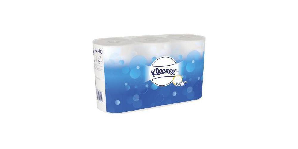Kleenex Toilettenpapier ® 3-lagig Tissue weiß 350 Bl./Rl. 6 Rl./Pack.