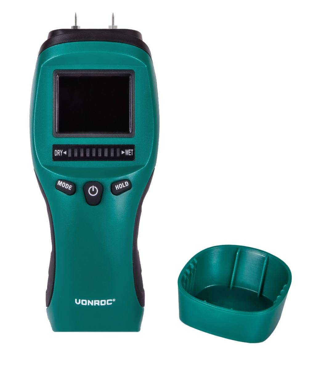 Feuchtigkeitsmesser - Professionelle Anwendung – Präzise – Hochkontrast- LCD mit Hintergrundbeleuchtung
