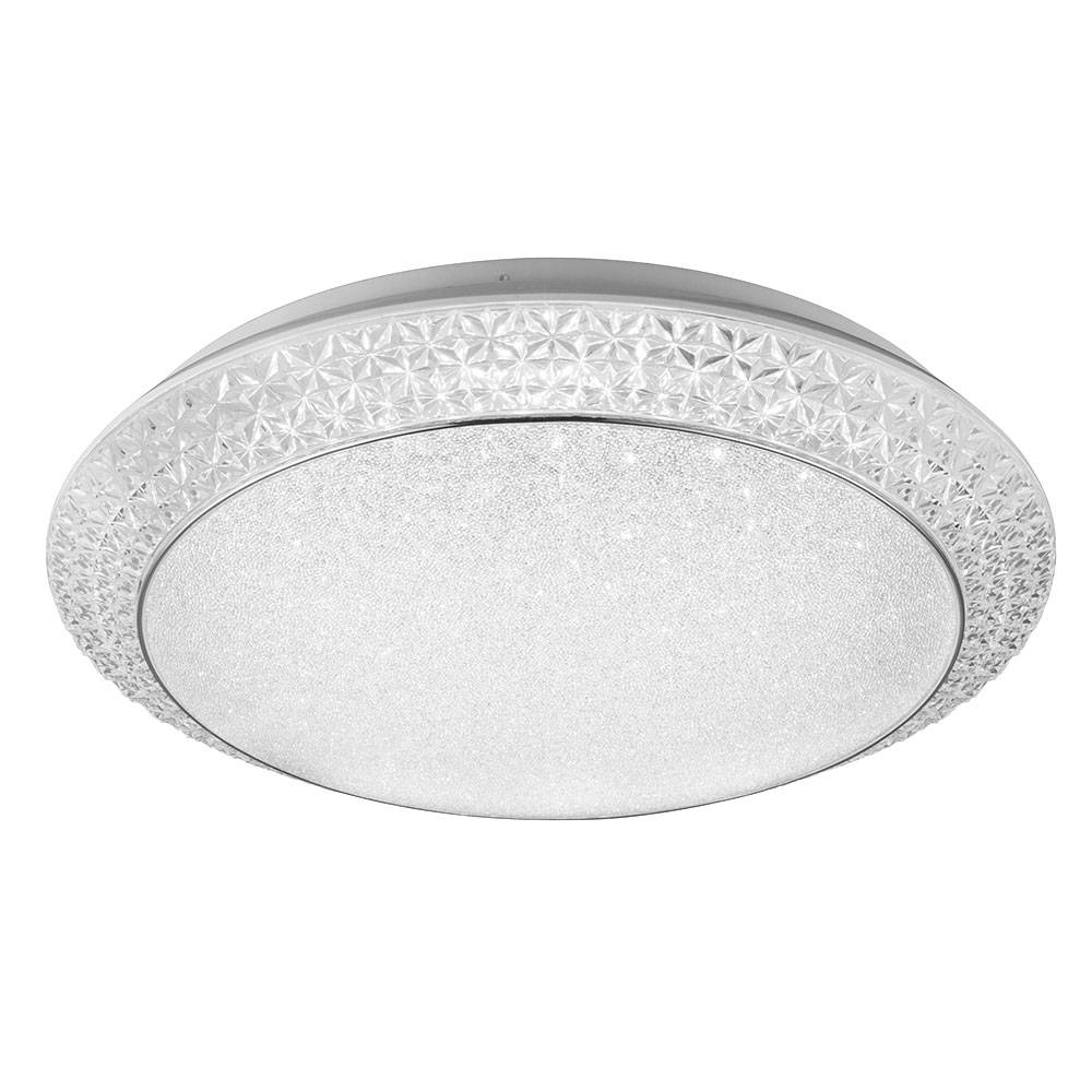 LED Deckenleuchte Kristalle Kristallleuchte Fernbedienung Deckenlampe dimmbar, CCT, Metall, 28W 3300Lm 3000-4000-6000K, DxH 41x10 cm