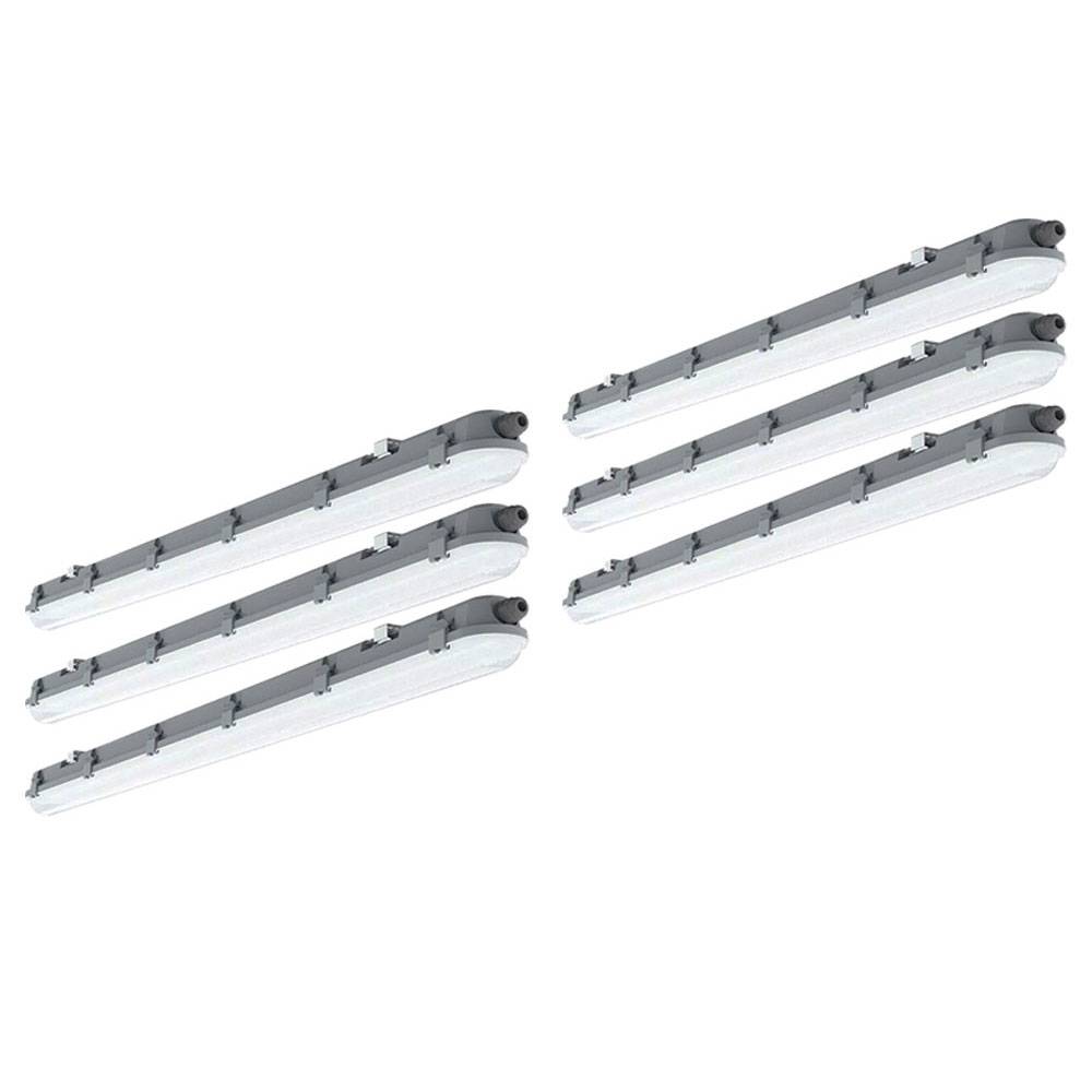 LED Deckenlampen Feuchtraum 120 cm Feuchtraumwannenleuchten LED 120 cm Garagenlampen LED Röhre, Reihenschaltung, 1x LED 36 Watt 4320 Lumen kaltweiß