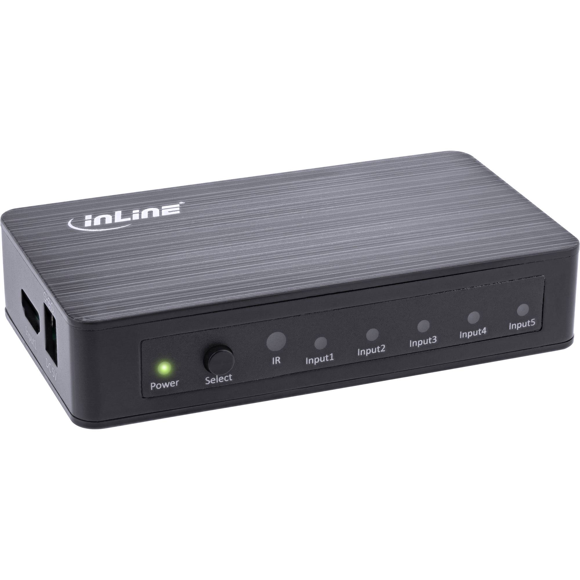 INLINE - HDMI Switch - 5-fach - 4K2K@60Hz - HDCP 2.2