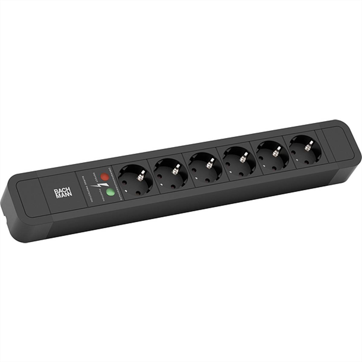 Bachmann PRIMO 2 - Steckdosenleiste - Wechselstrom 250 V - Eingabe, Eingang power CEE 7/7 - Ausgangsanschlüsse: 6 (power
