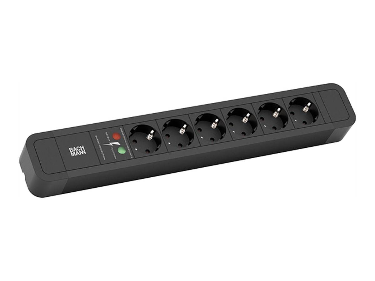 Bachmann PRIMO 2 - Steckdosenleiste - Wechselstrom 250 V - Eingabe, Eingang power CEE 7/7 - Ausgangsanschlüsse: 6 (power