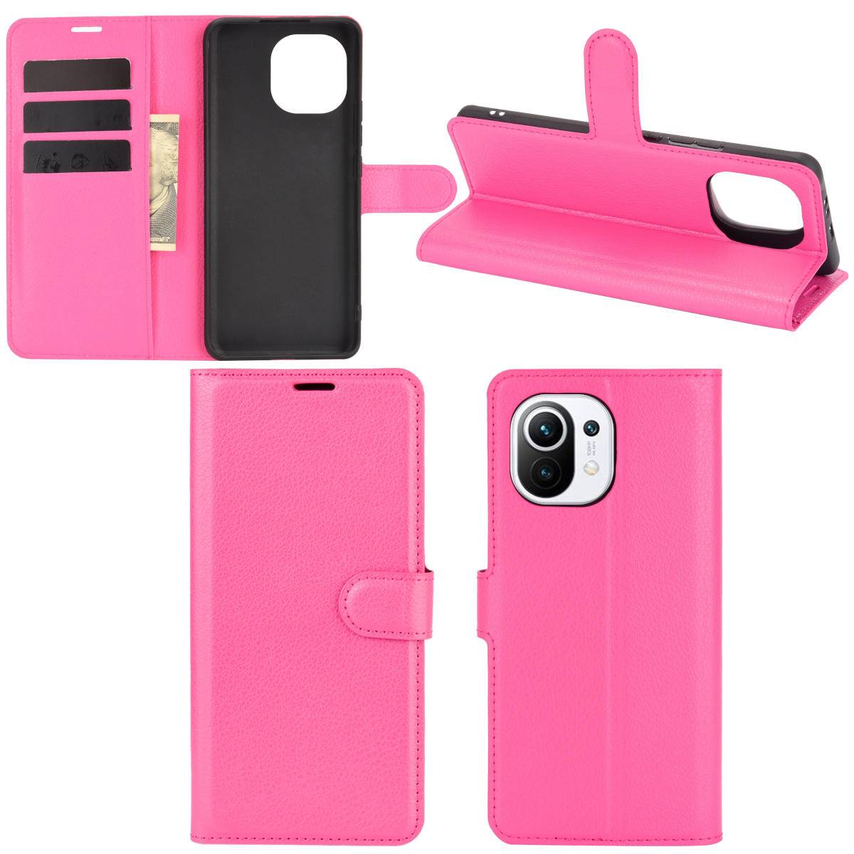 Für Xiaomi Mi 11 Handy Tasche Wallet Premium Pink Schutz Hülle Case Cover Etuis Neu Zubehör