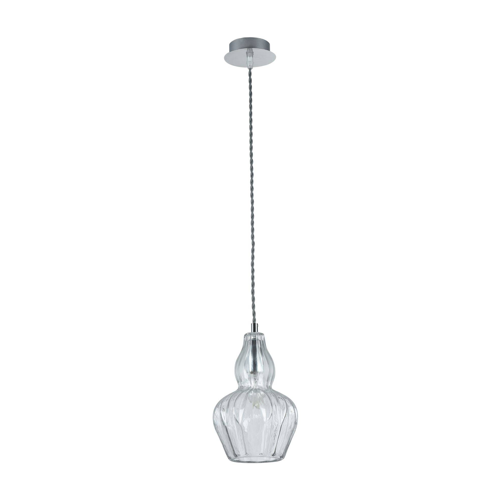 Maytoni Moderne Pendelleuchte Eustoma 1xE14 excl. in Nickel aus Metall Glas 40 W für Küche, Schlafzimmer, Wohnzimmer, Esszimmer, Lobby
