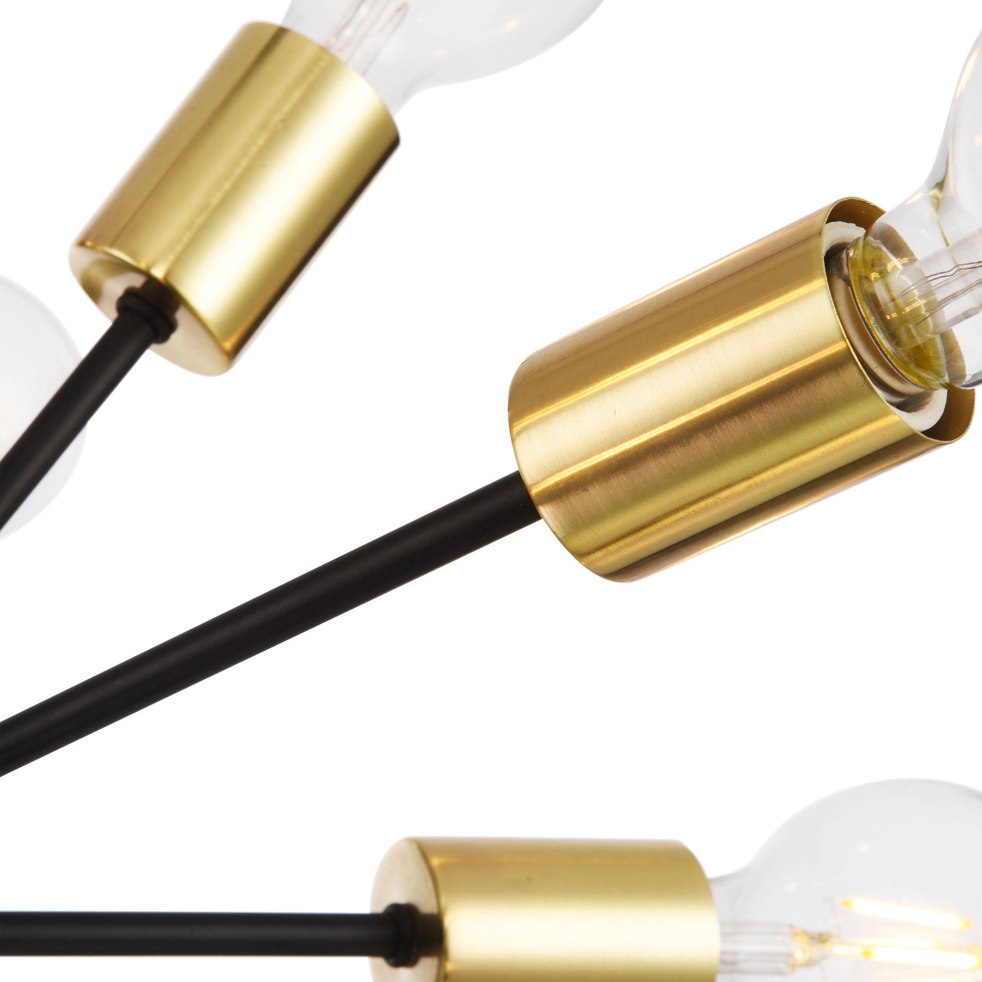 Maytoni Jackson Pendelleuchte T546PL-12B 12xE27, Schwarz, aus Metall, exkl. Leuchtmittel