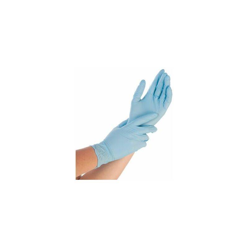 HYGOSTAR Nitril-Handschuh CONTROL, XL, blau, gepudert