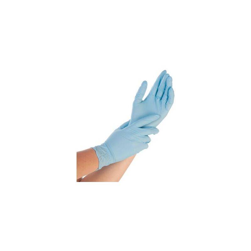 HYGOSTAR Nitril-Handschuh CONTROL, L, blau, gepudert