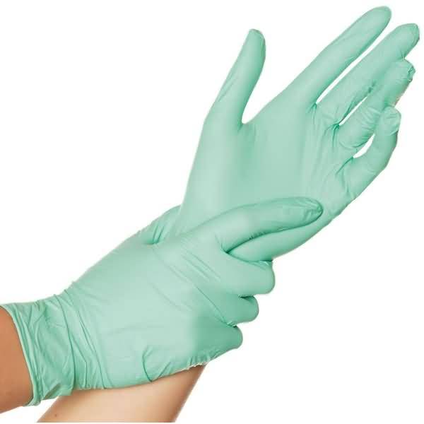 Nitril-Handschuh Safe Light puderfrei XL 24cm grün VE=100 Stück