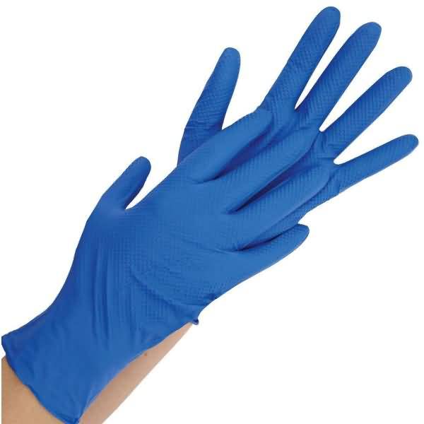 Nitril-Handschuh Power Grip puderfrei S 24cm dunkelblau VE=50 Stück
