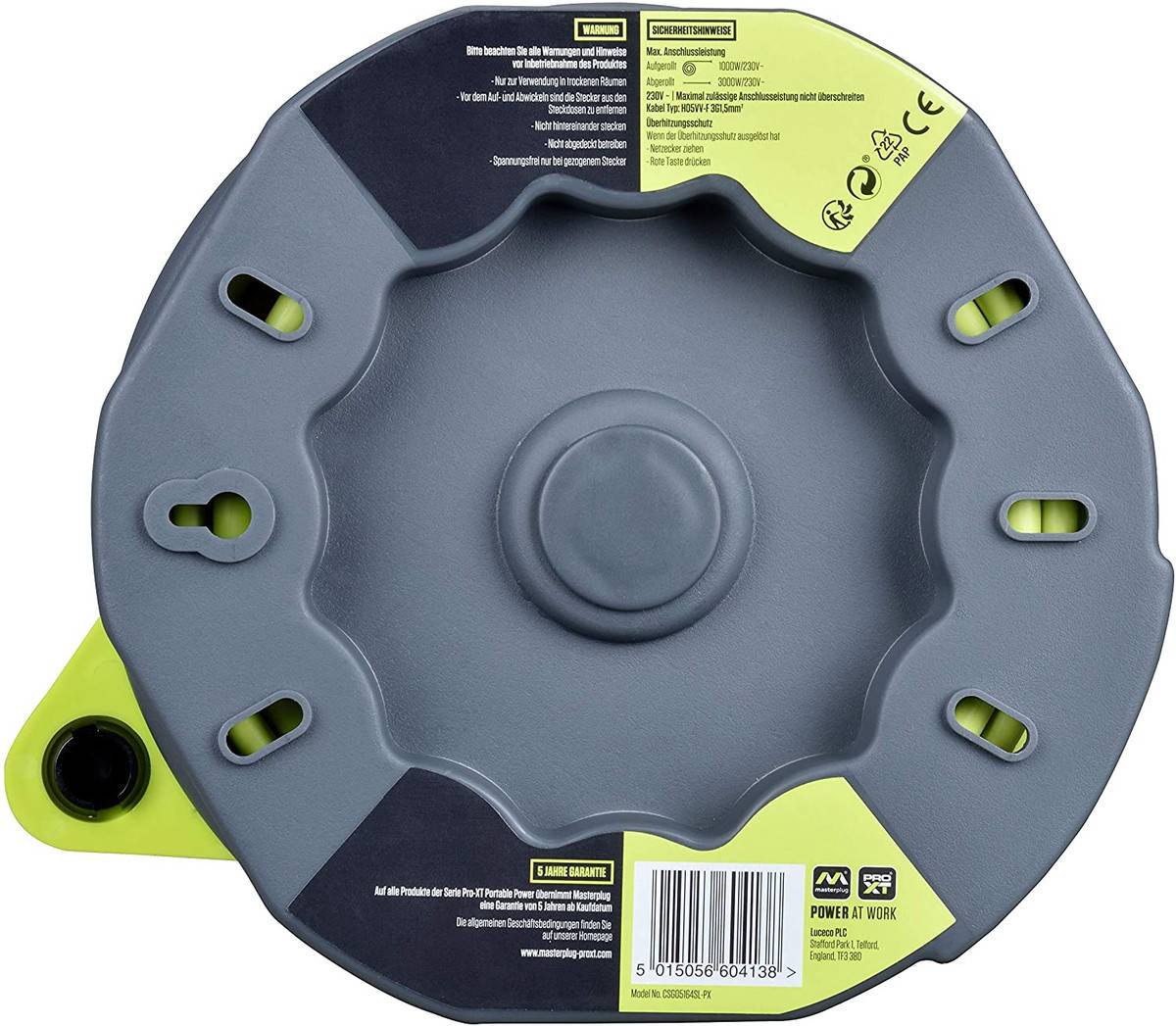 MASTERPLUG ProXT Kabelbox 4-fach Kassette S 5 Meter