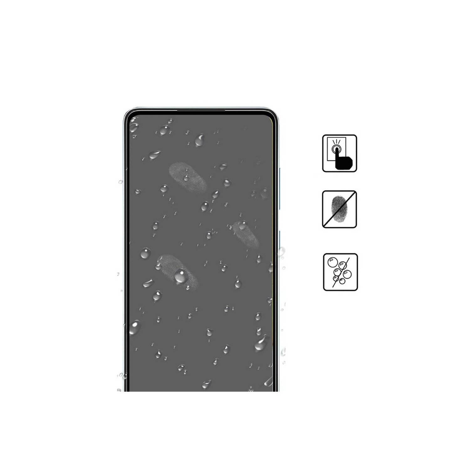 5D Schutz Glas kompatibel mit SAMSUNG GALAXY A53 5G Curved Folie Vollständig Klebend und Abdeckung