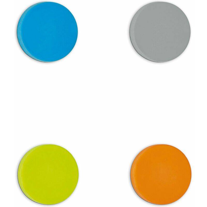 MAUL Neodym-Scheibenmagnet, Silikon, 30 mm, farbig sortiert