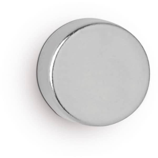 Neodym-Scheibenmagnet 3x8mm 1500g hellsilber VE=10 Stück