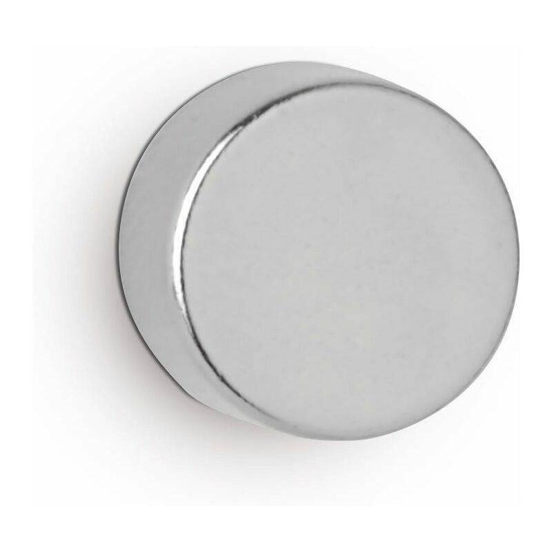 MAUL Neodym-Scheibenmagnet, 8 mm, Haftkraft: 2,4 kg, silber