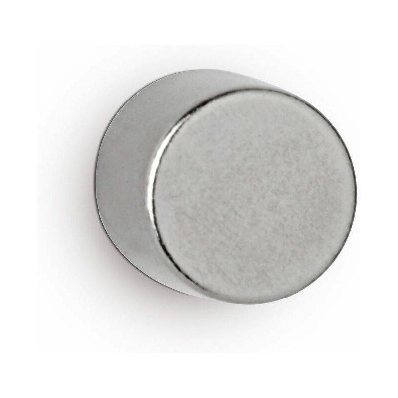 MAUL Neodym-Scheibenmagnet, 8 mm, Haftkraft: 2,8 kg, silber