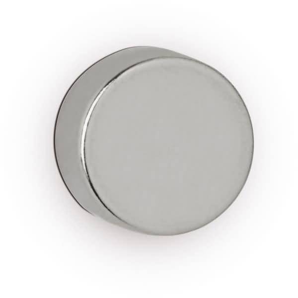 Neodym-Scheibenmagnet 5x10mm 2600g hellsilber VE=10 Stück