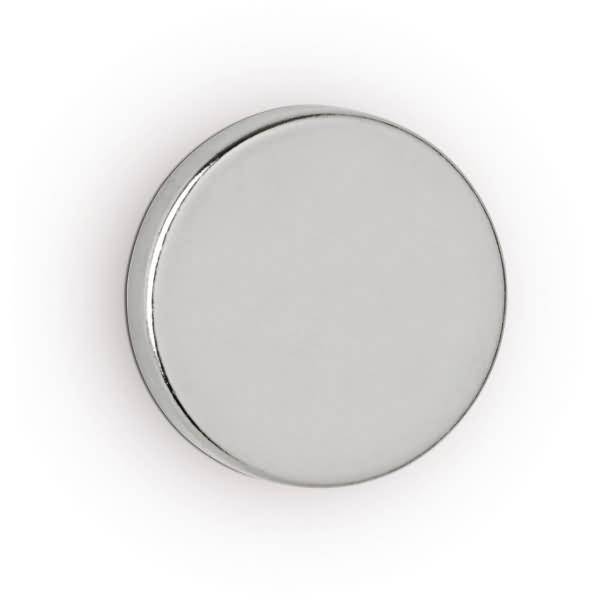 Neodym-Scheibenmagnet 3x15mm 3200g hellsilber VE=10 Stück