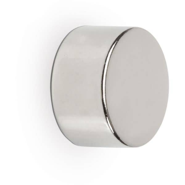 Neodym-Scheibenmagnet 10x15mm 8000g hellsilber VE=4 Stück