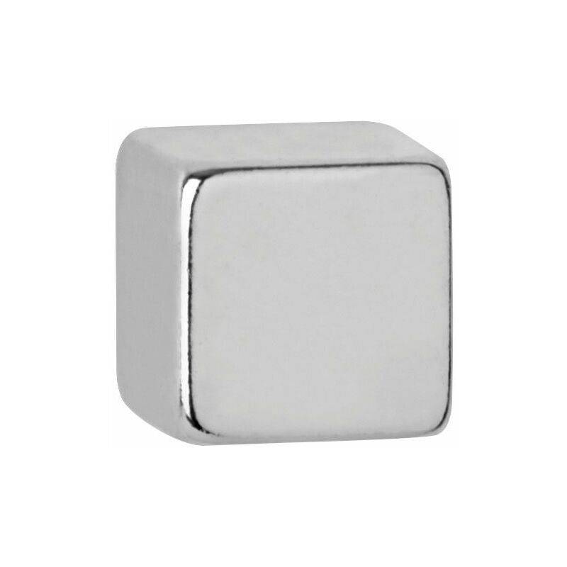 MAUL Neodym-Würfelmagnet, 7 mm, Haftkraft: 1,6 kg, silber