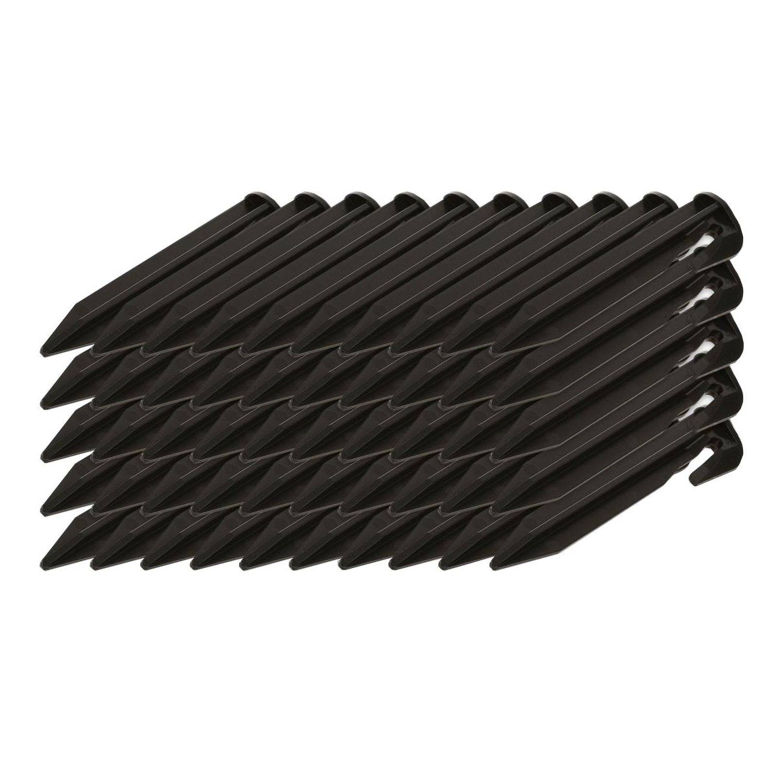 Powery 50x Haken, Nägel, Erdanker kompatibel mit Begrenzungskabel für Mähroboter Husqvarna, Gardena, Bosch