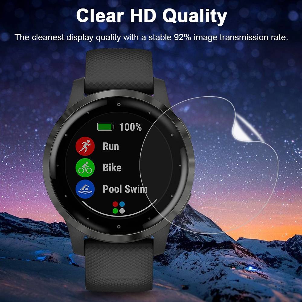 Für Garmin Vivoactive 4 Hydrogel Soft Schutz Folie Film Cover Displayschutz