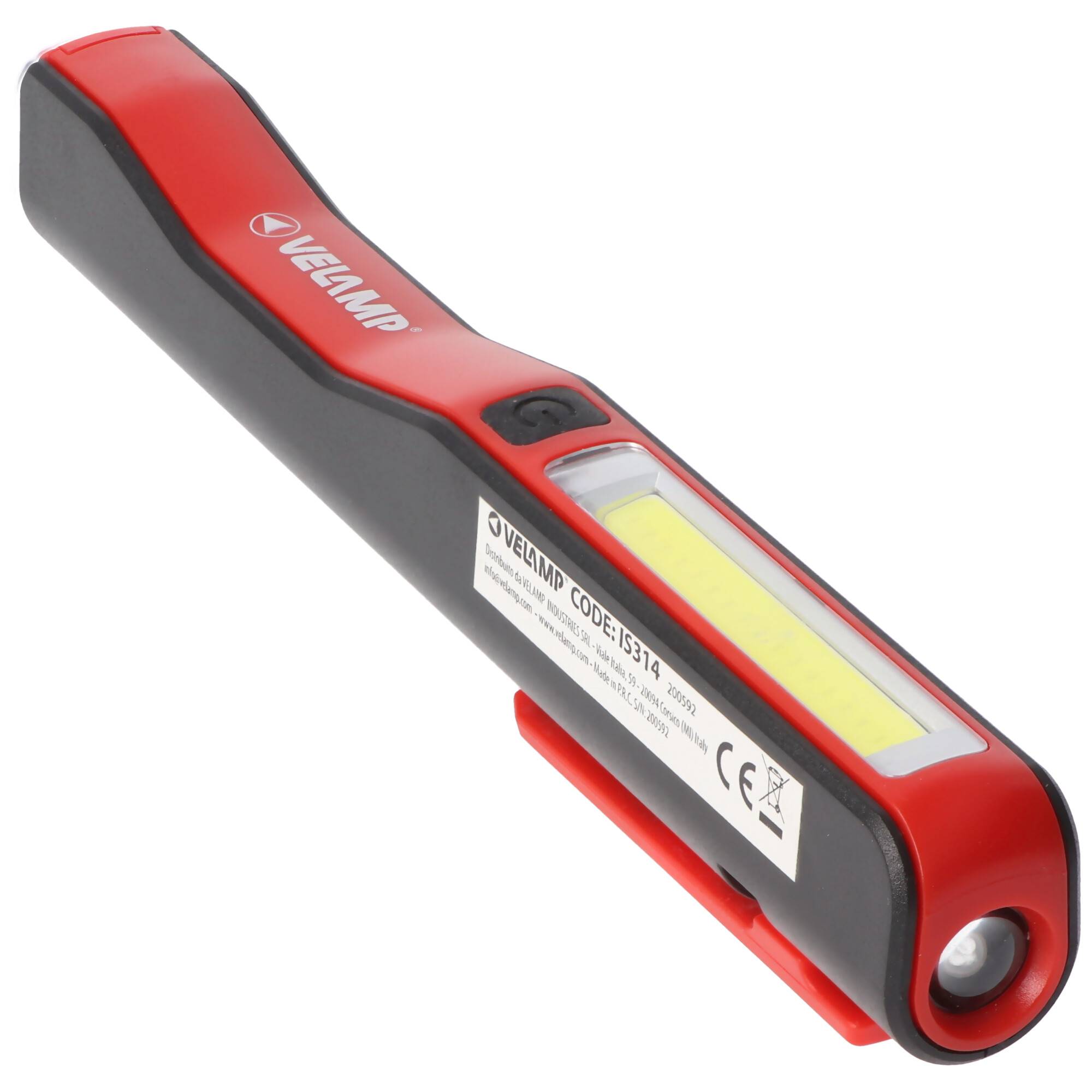 LED-Taschenlampe 1 Watt, COB 3 Watt, batteriebetriebene 2in1 Arbeitsleuchte, mit Magnet und Clip, inklusive Batterien