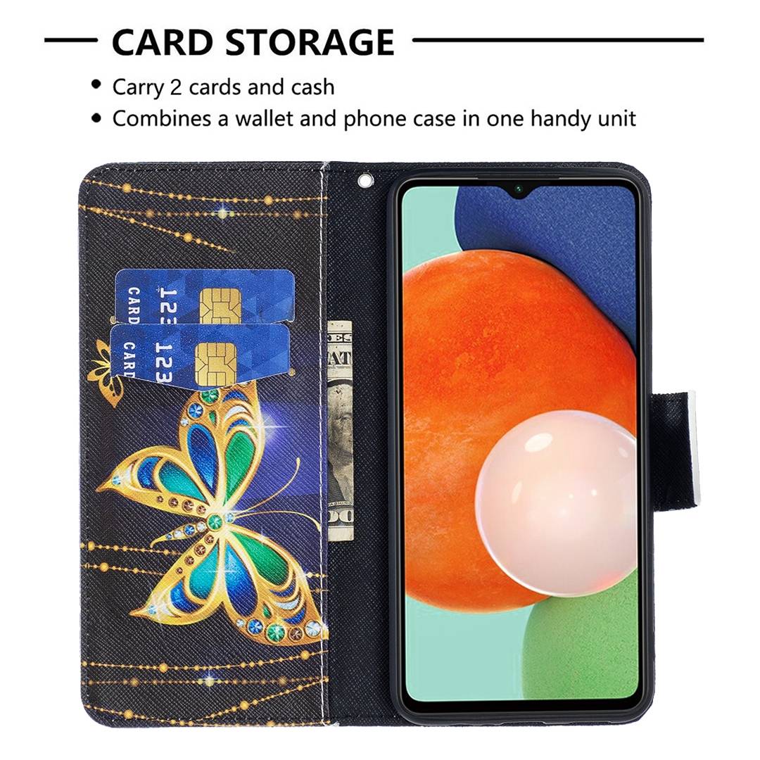 Für Samsung Galaxy A13 4G Kunstleder Handy Tasche Book Motiv 8 Schutz Hülle Case Cover Etui Neu