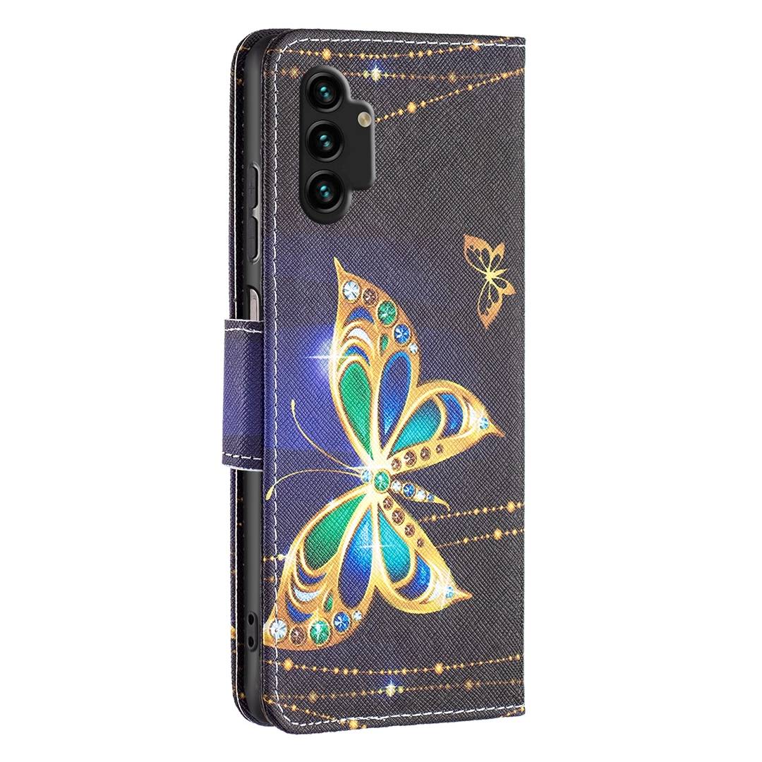 Für Samsung Galaxy A13 4G Kunstleder Handy Tasche Book Motiv 8 Schutz Hülle Case Cover Etui Neu
