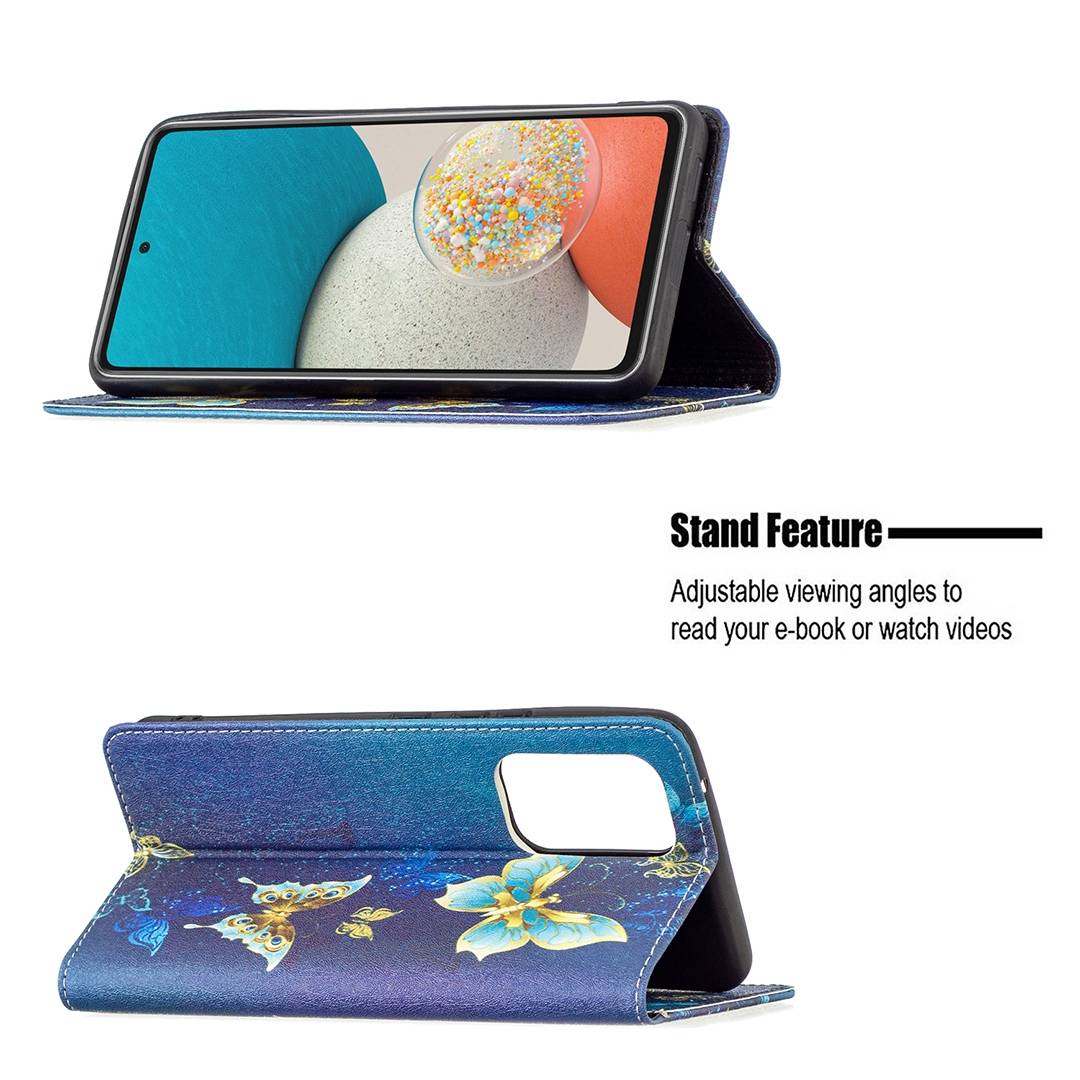 Für Samsung Galaxy A53 5G Kunstleder Handy Tasche Book Motiv 6 Schutz Hülle Case Cover Etui Neu