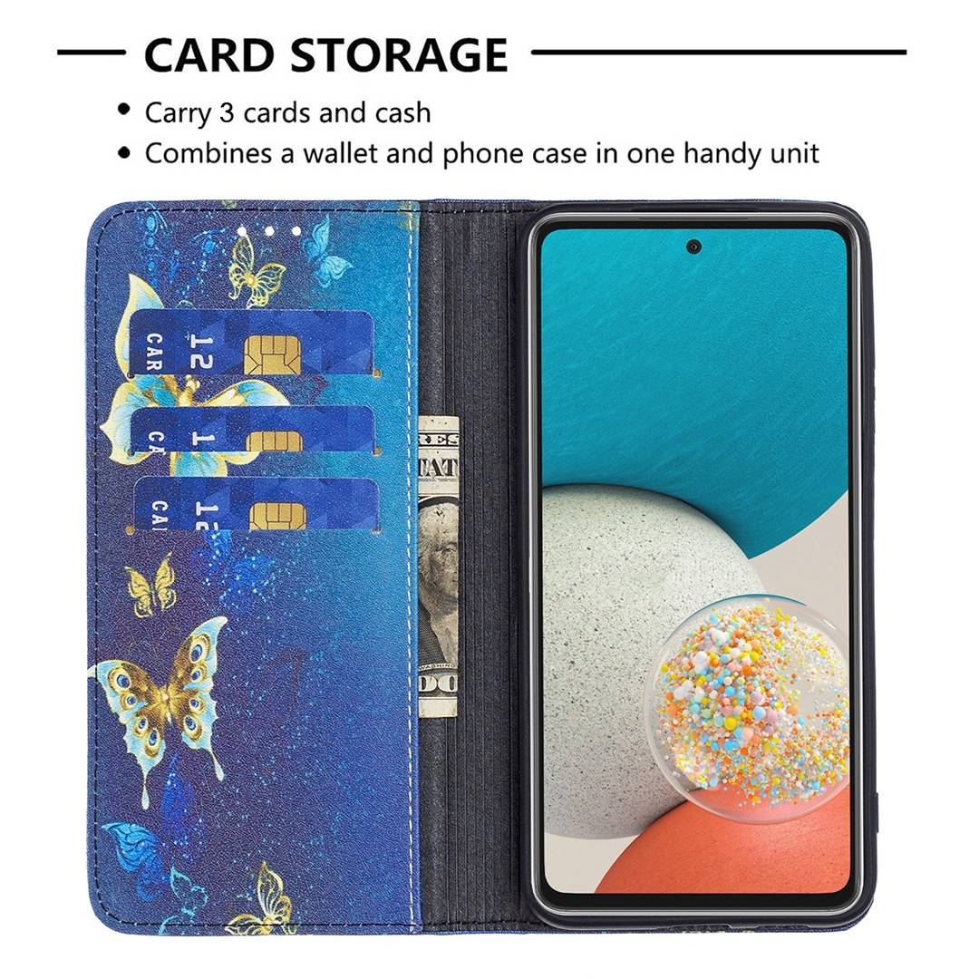 Für Samsung Galaxy A53 5G Kunstleder Handy Tasche Book Motiv 6 Schutz Hülle Case Cover Etui Neu