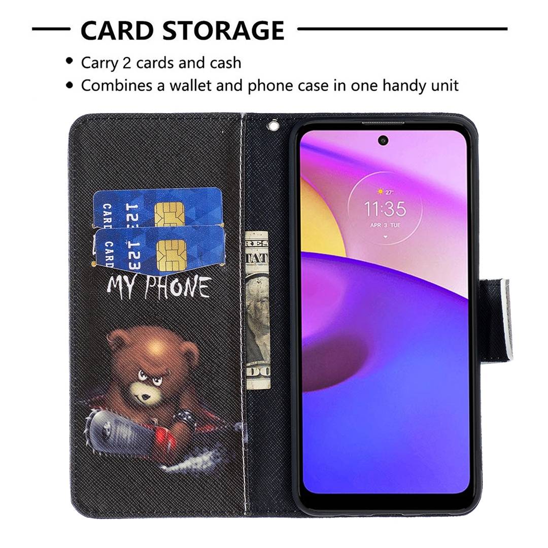 Für Motorola Moto E40 / E20 Kunstleder Handy Tasche Book Motiv 1 Schutz Hülle Case Cover Etui Neu