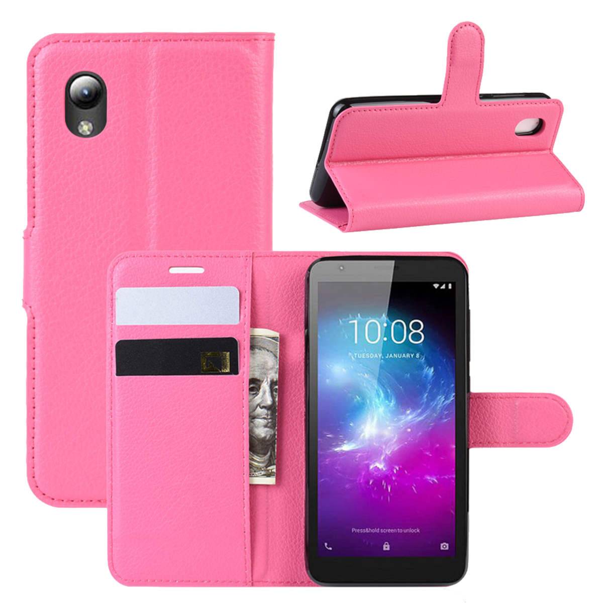 Für ZTE Blade A31 Lite Handy Tasche Wallet Premium Pink Schutz Hülle Case Cover Etuis Neu Zubehör