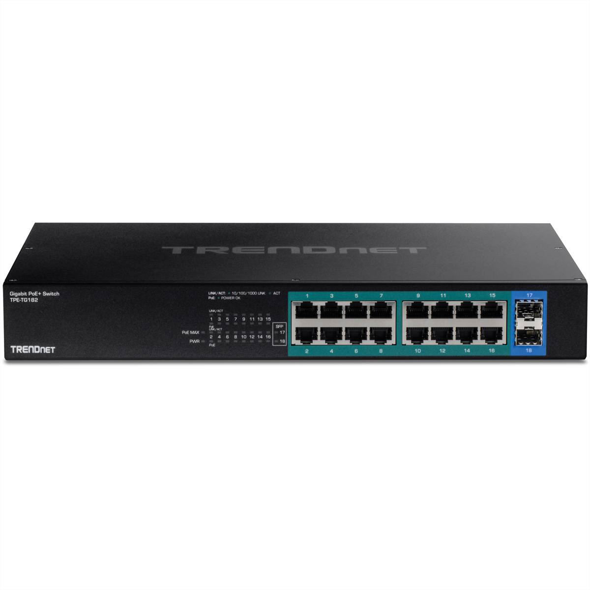 TRENDnet TPE-TG182 18-Port Gigabit PoE+ Switch