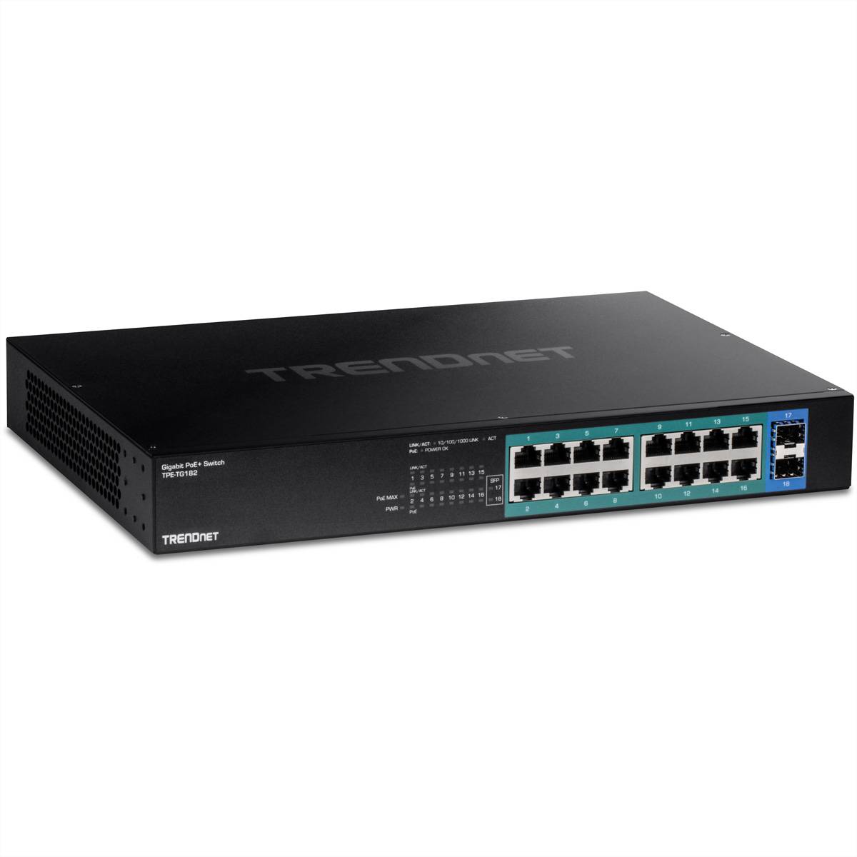 TRENDnet TPE-TG182 18-Port Gigabit PoE+ Switch