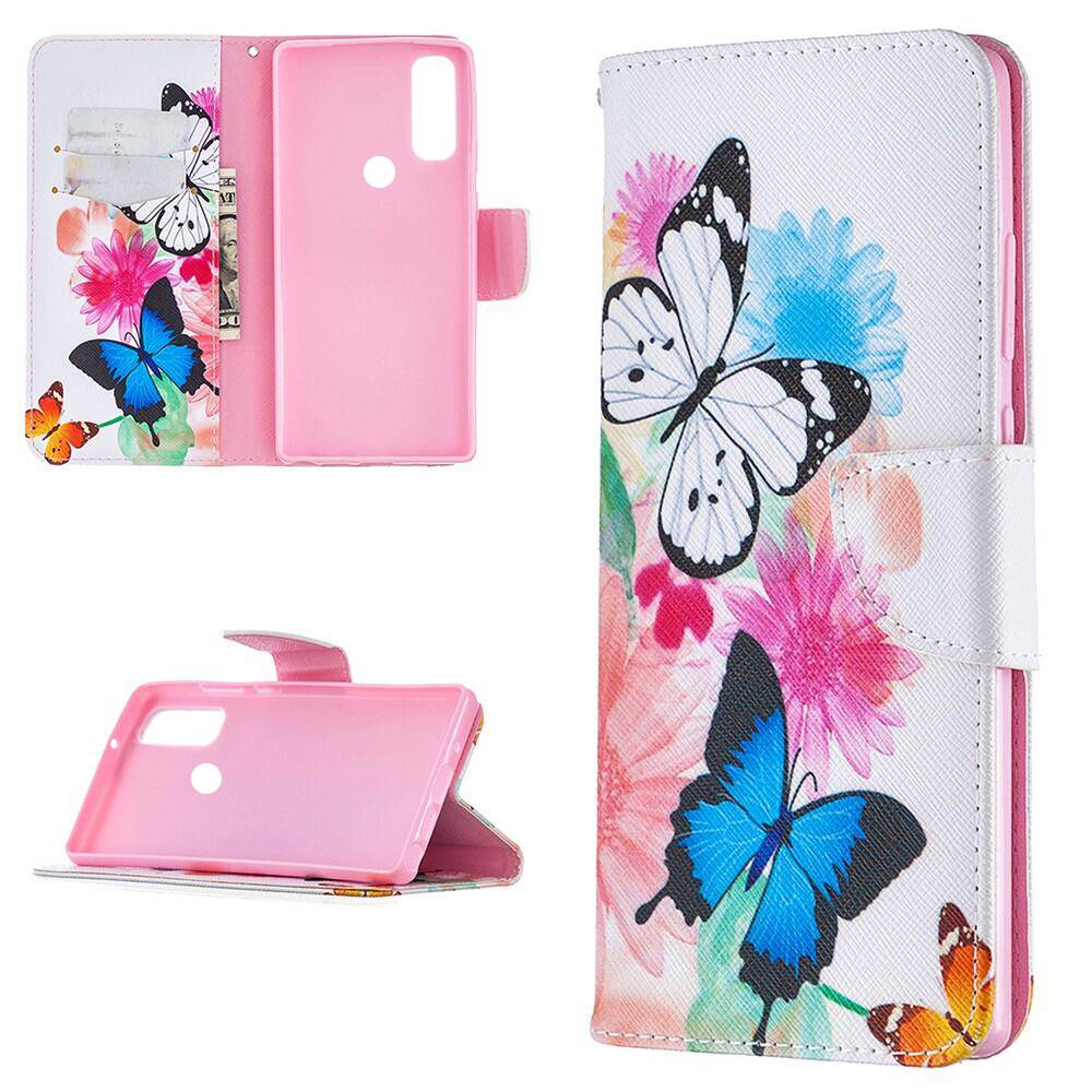 Für Motorola Moto E40 / E20 Kunstleder Handy Tasche Book Motiv 3 Schutz Hülle Case Cover Etui Neu