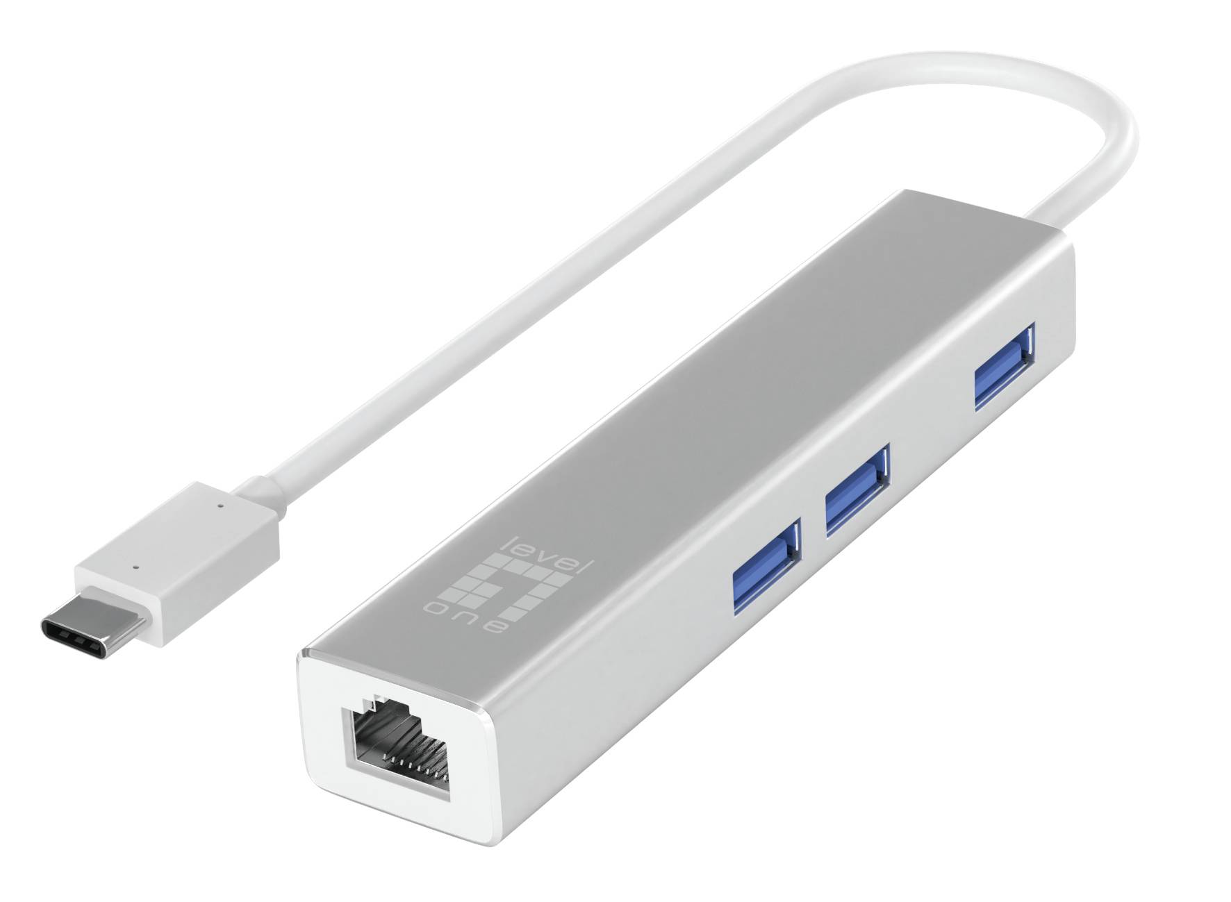 Adapter USB-C RJ45 10/100/1000,3xUSB3.0 0,15m si