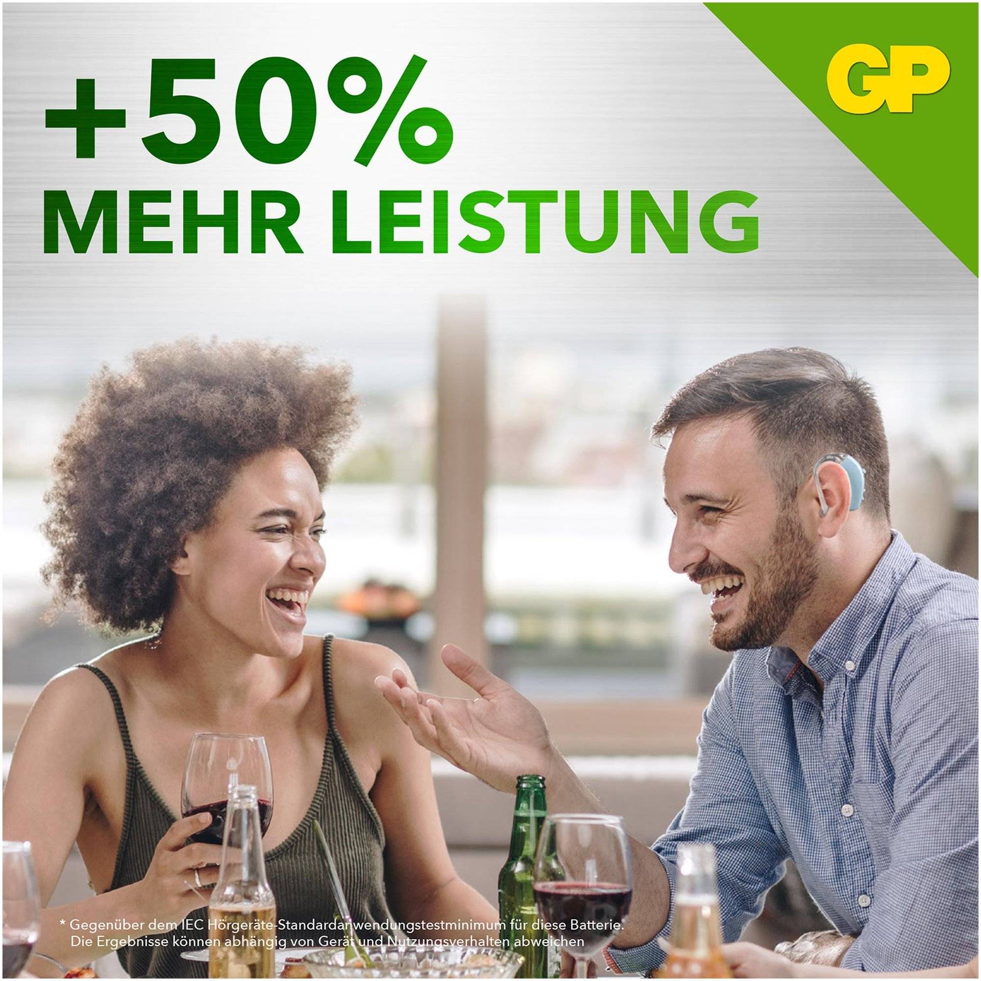 ZA312 GP Zink-Luft Hörgerätebatterie 1,4V 6 Stück