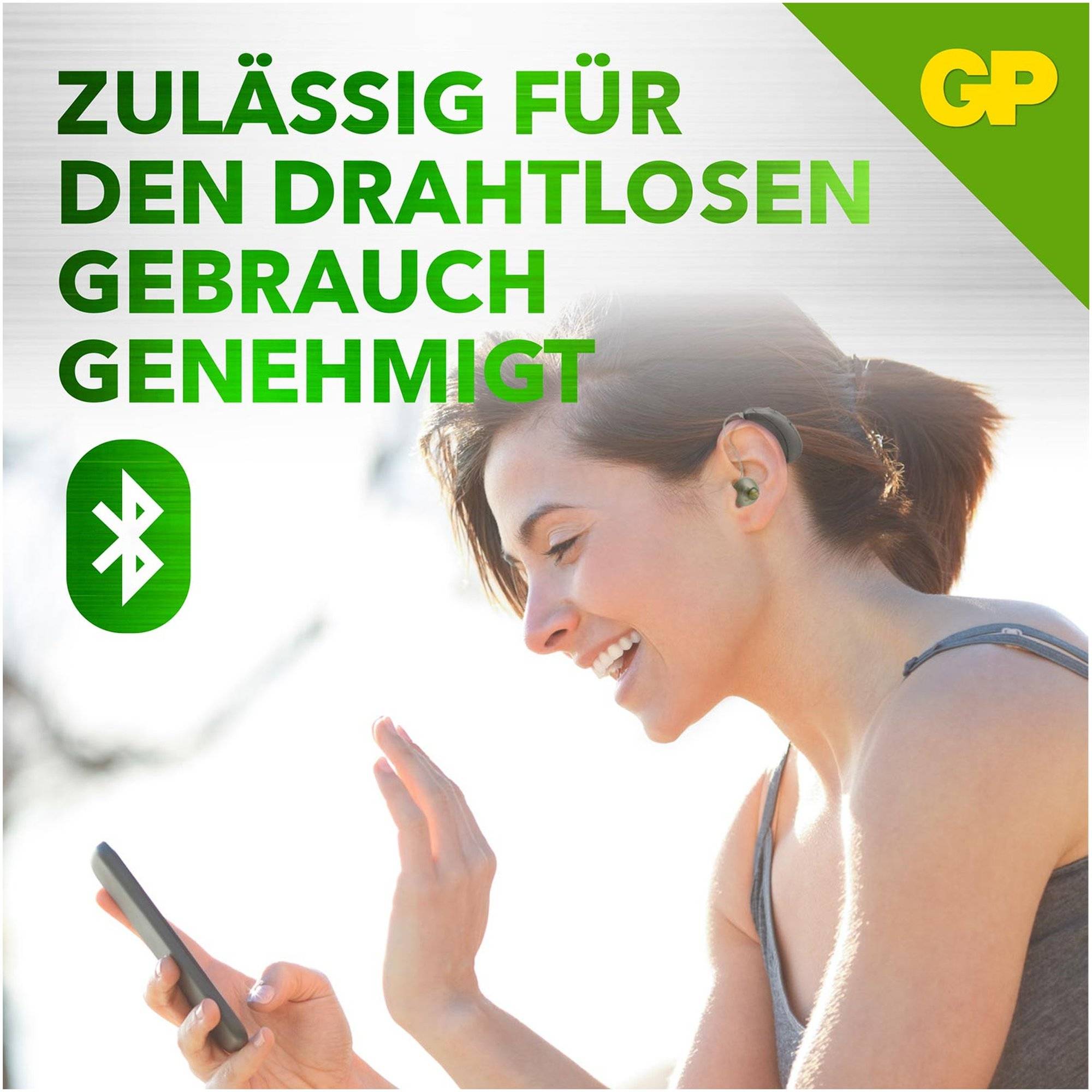 ZA312 GP Zink-Luft Hörgerätebatterie 1,4V 6 Stück