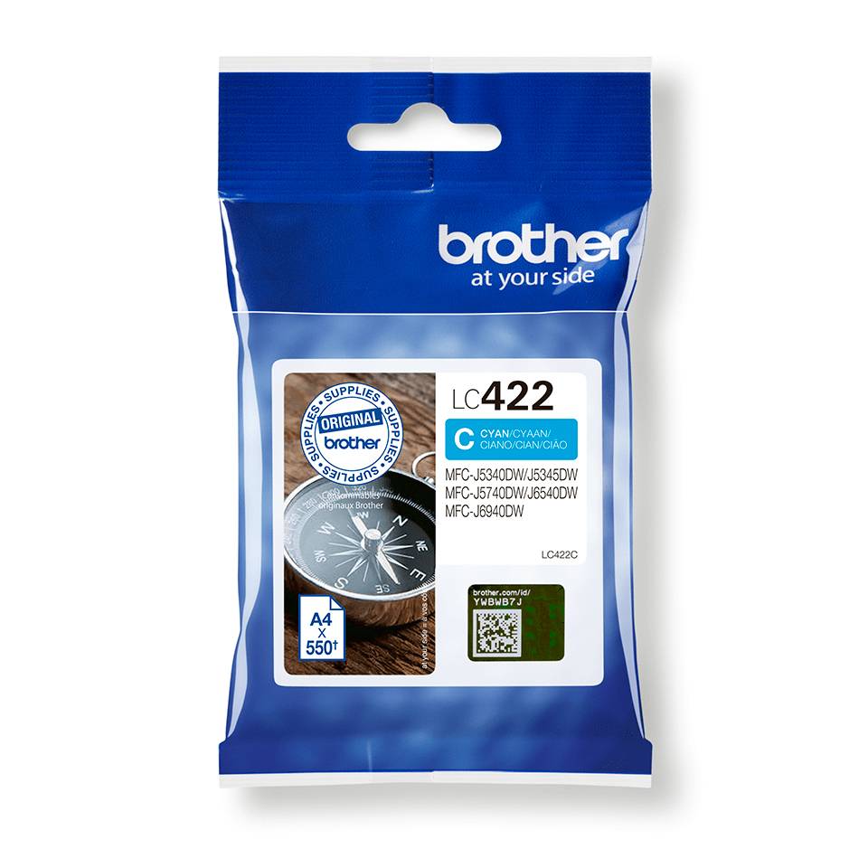 Brother LC422C - Cyan - original - Tintenpatrone - für Brother MFC-J5340DW - MFC