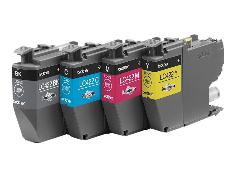 Brother LC422 Multipack - 4er-Pack - Schwarz, Gelb, Cyan, Magenta - original - T