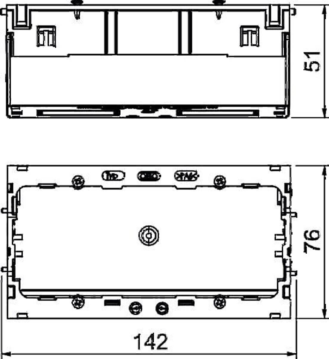 OBO Bettermann Geräteeinbaudose 71GD7-2
