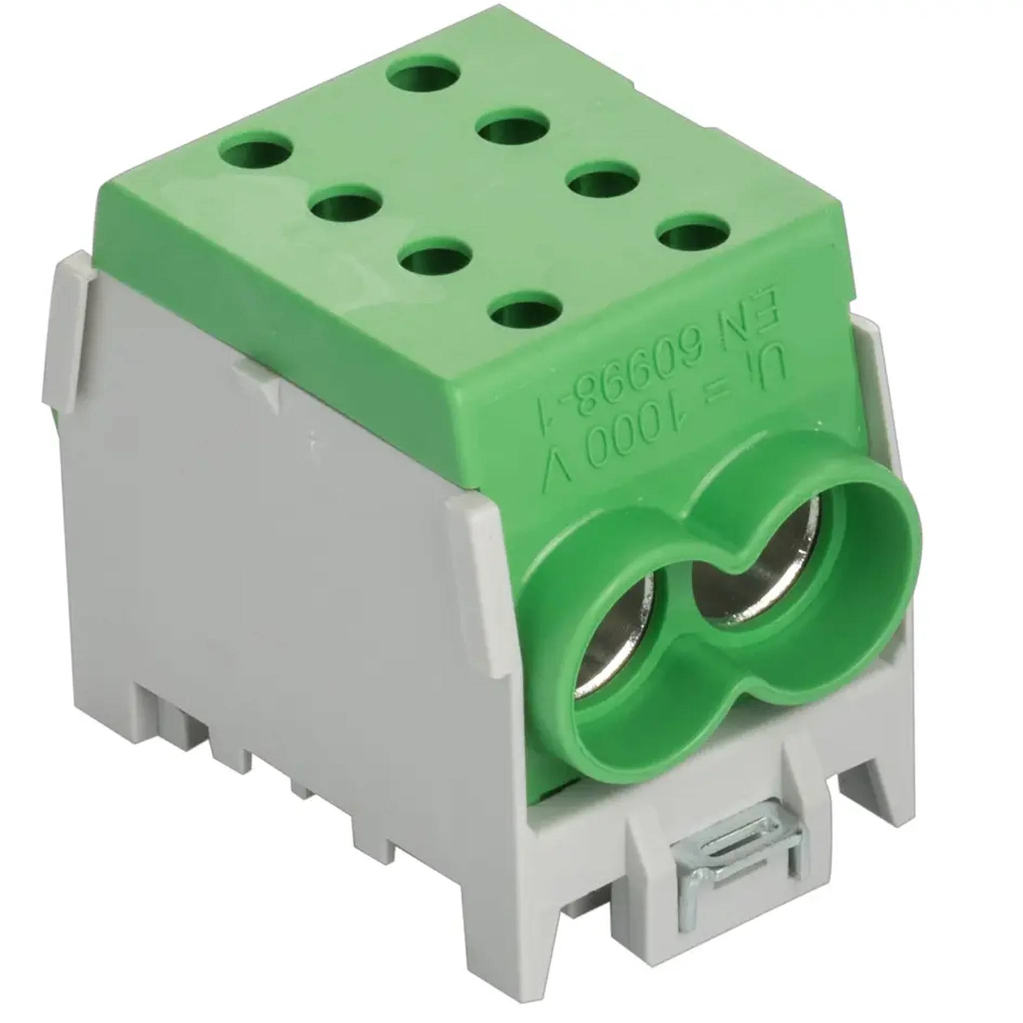 Pollmann Hauptleitungs Abzweigklemme 1polig 1 Ein 2x70², 1 Aus 2x70mm², grün, 1 Stk.