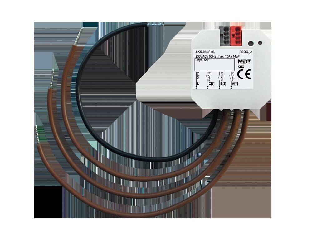 MDT technologies Schaltaktor 3-fach UP AKK-03UP.03