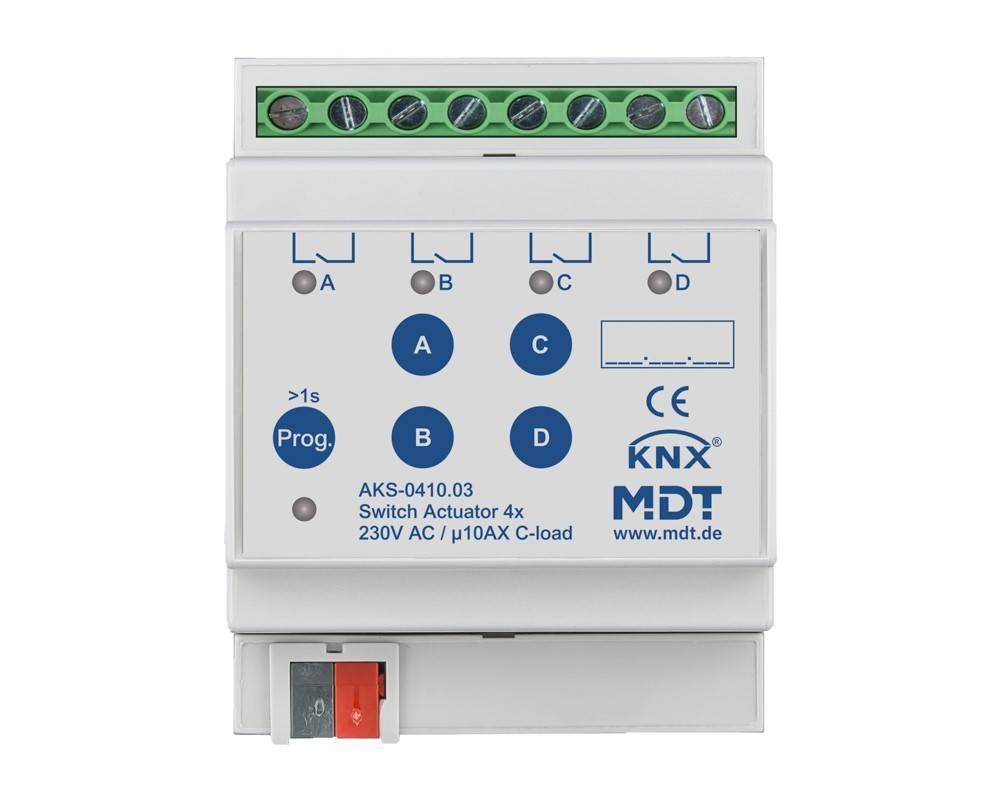 MDT technologies Schaltaktor 4-fach 4TE AKS-0410.03