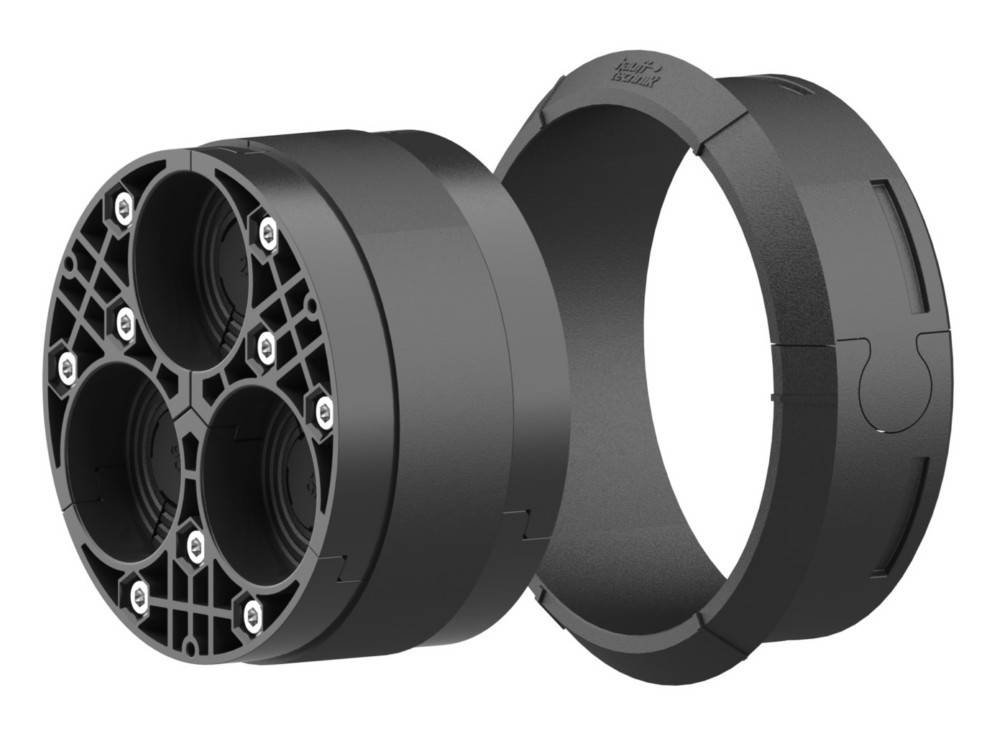 Hauff geteilter Systemdeckel HSI150 DG 6x10-36