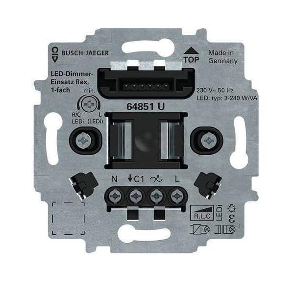 Busch-Jaeger LED-Tastdimmer-Einsatz 64851 U
