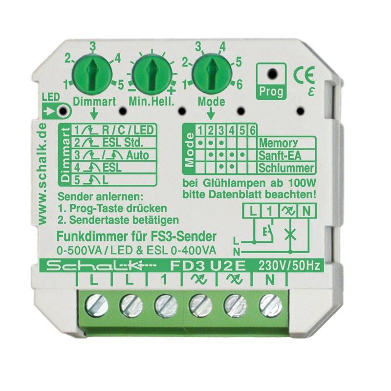 Schalk Funk-Universal-Dimmer FD3 U2E