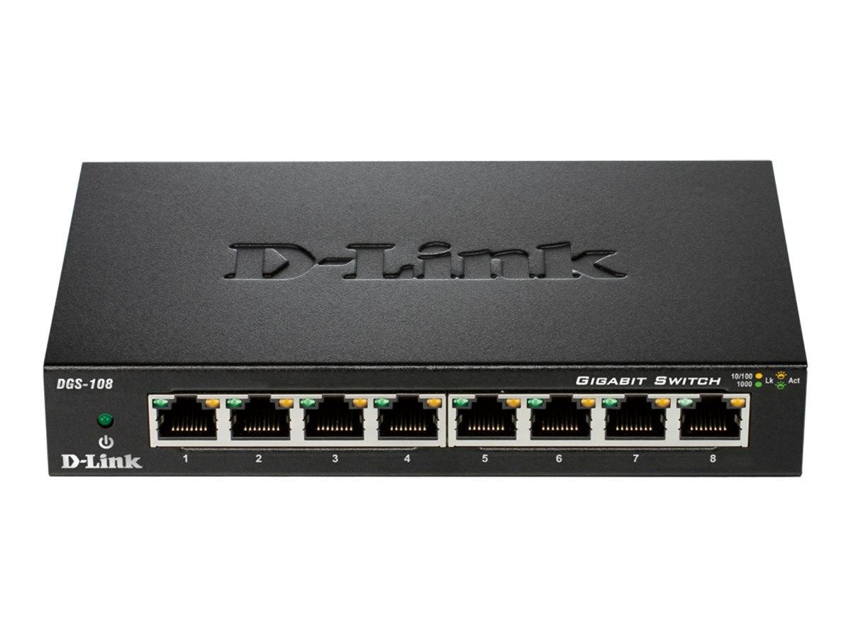 DLIN 8-Port Layer2 Gigabit Switch DGS-108/E